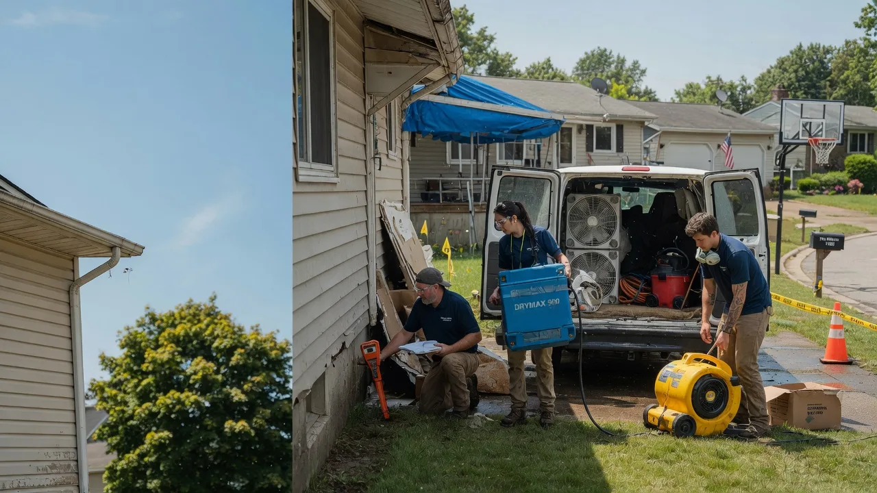 Ceiling Leak Cleanup in Shelby, OH near me
